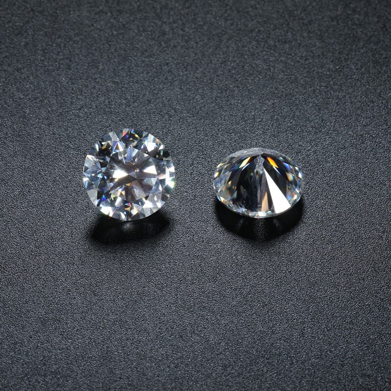 0.1-30ct Round Cut Loose Moissanite Real Gem Stone D VVS1 With Certificate