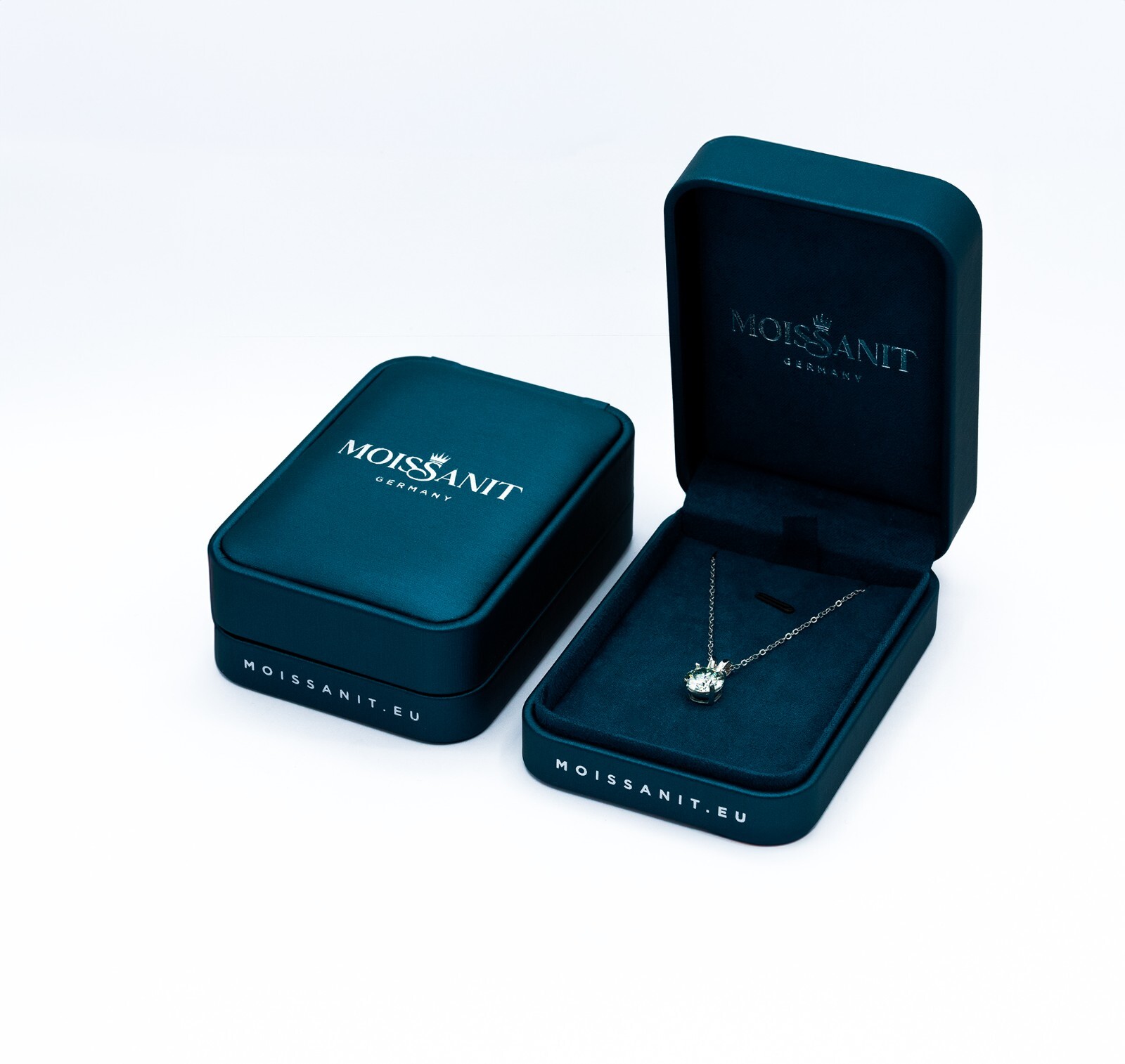 Wedding Jewellery Moissanite Pendant in 925 Sterling Silver, 0.5 to 3.0 ct