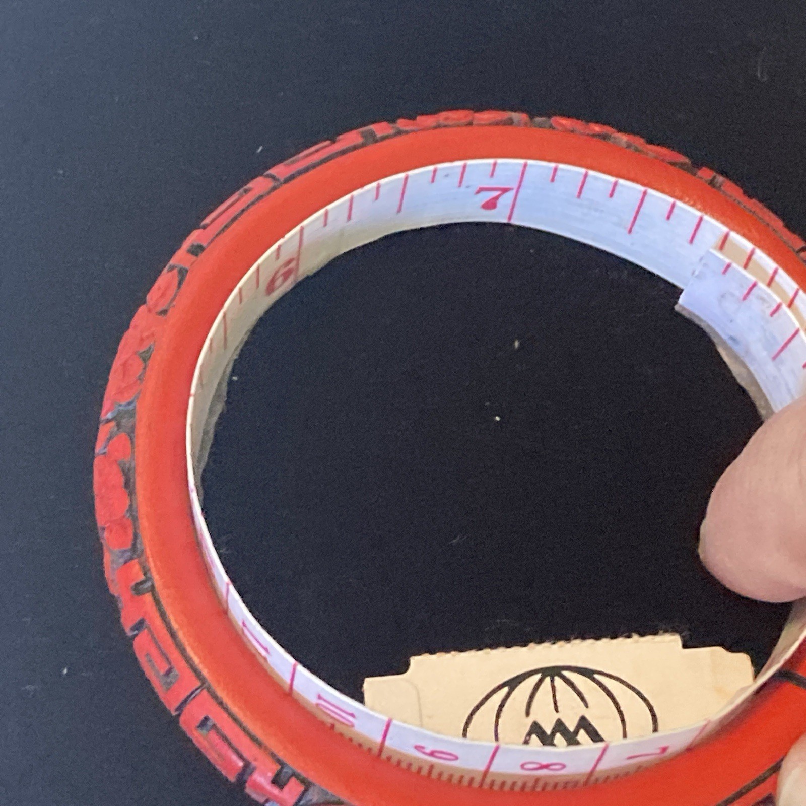 Red Cinnabar Like Carved Bracelet Bangle Retro 70’s-vintage-Style Asia China NWT