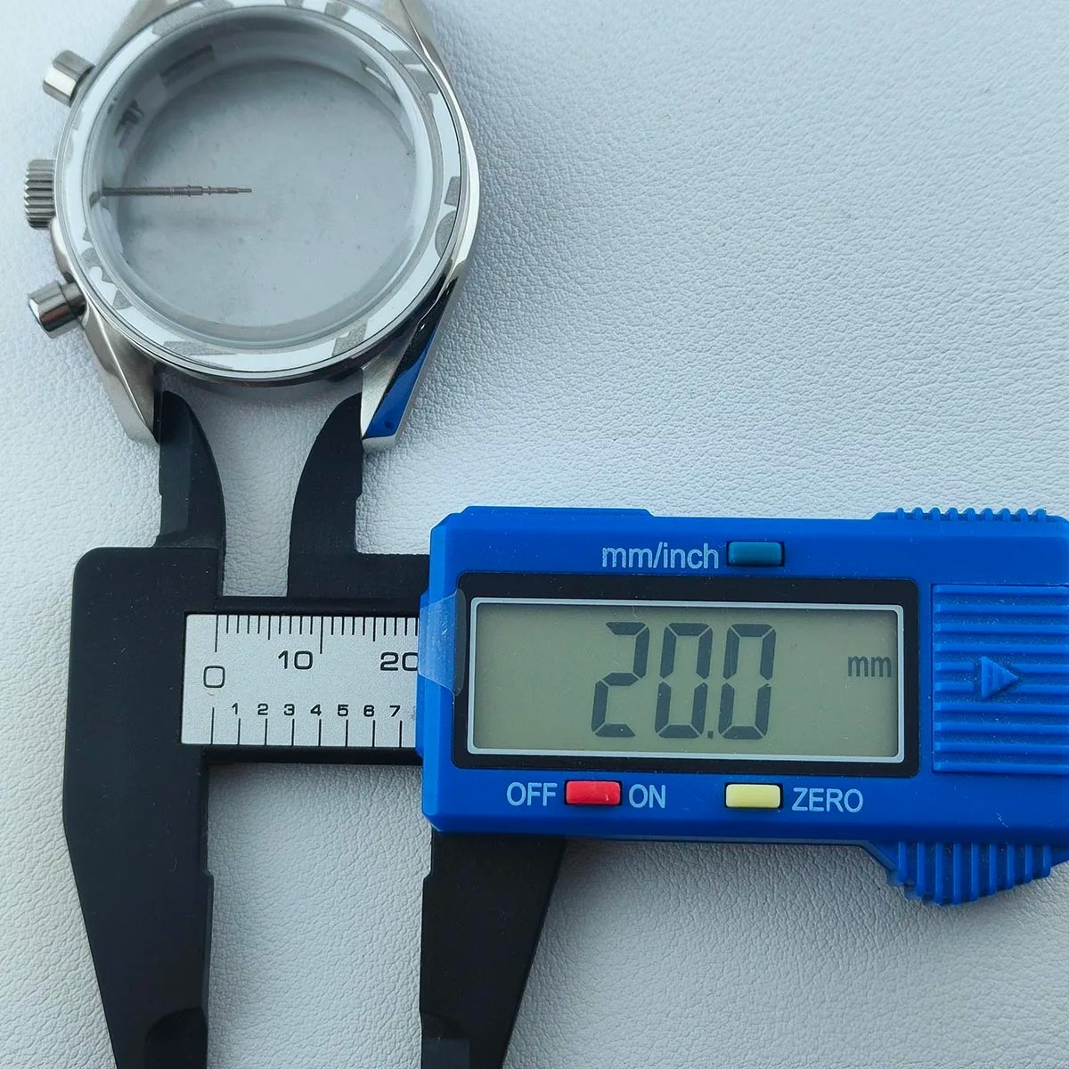 Watch Case 39.7mm Steel Sapphire Glass VK63 Movement 20mm Strap Mens Fit Kit