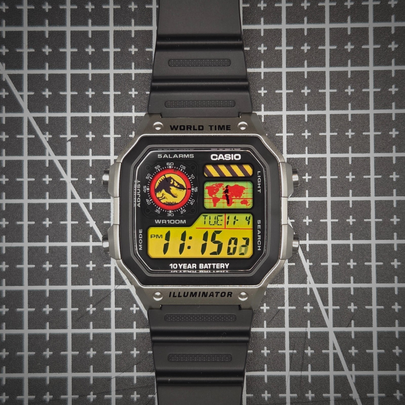 New Casio Royale AE1200 Mod – Apex Tracker (Jurassic Edition)
