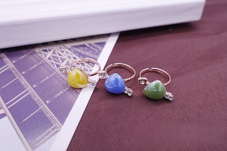 Wholesale 36pcs animal Adjustable ceramic alloy women Ring Wedding gifts Jewelry