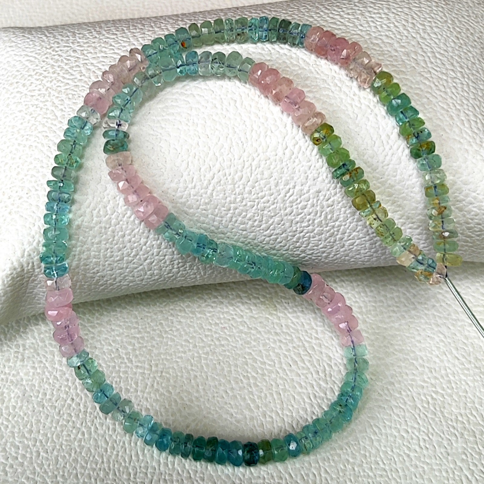 Brazil Multi Beryl 5mm Faceted Rondelle 15.5″ Beads Strand Jewelry Making