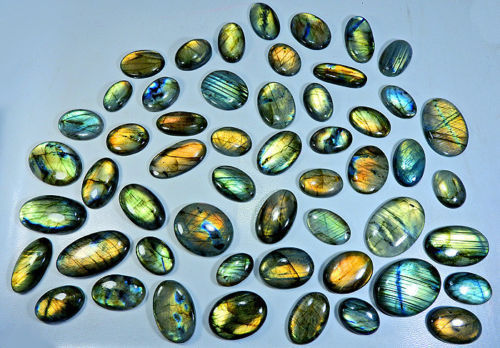 1000Cts. Natural Golden Labradorite Oval Cabochon Gemstone Wholesale 25Pcs Lot