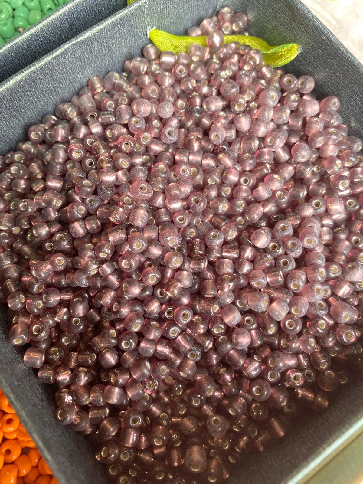Huge Lot Seed Beads Mix Color 6/0 Mix Green Purple Pink Blue White 3 lb DIY