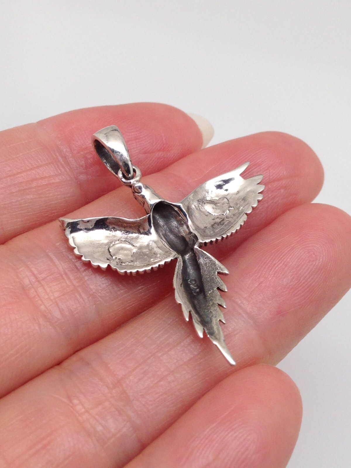 925 Sterling Silver Phoenix Pendant for necklace Womens 25mm(0.98″)/33mm(1.3″)