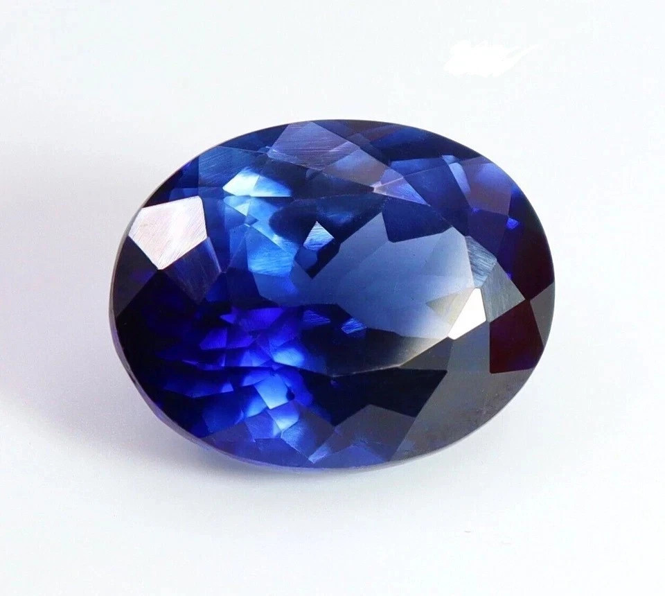 Natural Oval Cut 28 Ct Blue Sapphire Loose Flawless AGL Certified Gemstone