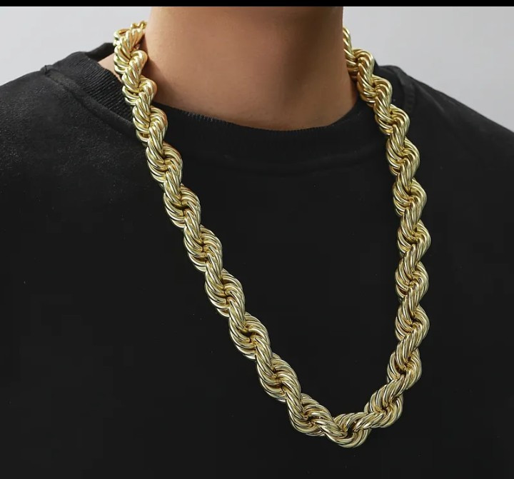 Gold necklace chain 20mm/ 30in
