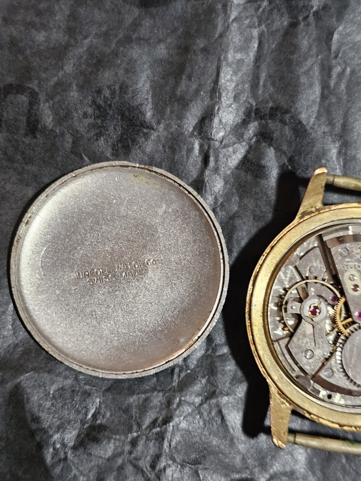 Aureole Swiss Watch 17 Jewels Mens Watch 10k GF Winder Runing