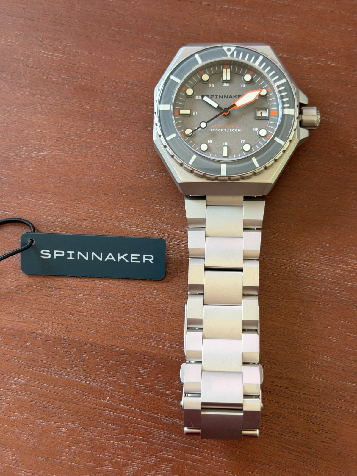 Spinnaker Dumas Automatic, Chalk Grey, 300m, 44mm in Excellent Unworn Condition