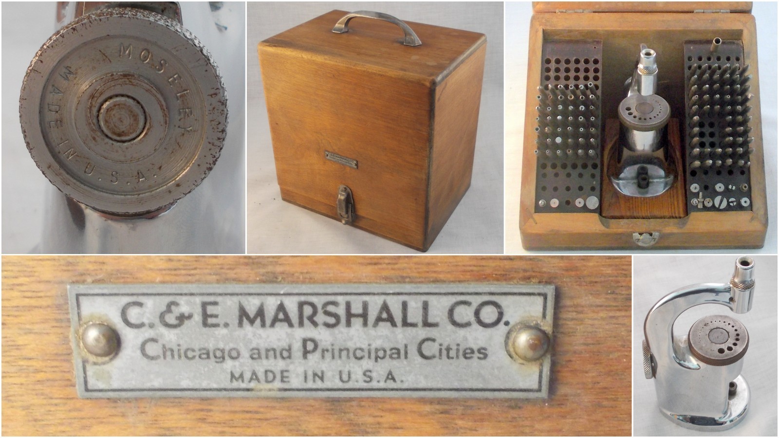Vintage 127 Piece C & E Marshall Moseley Watchmakers Staking Tool Set