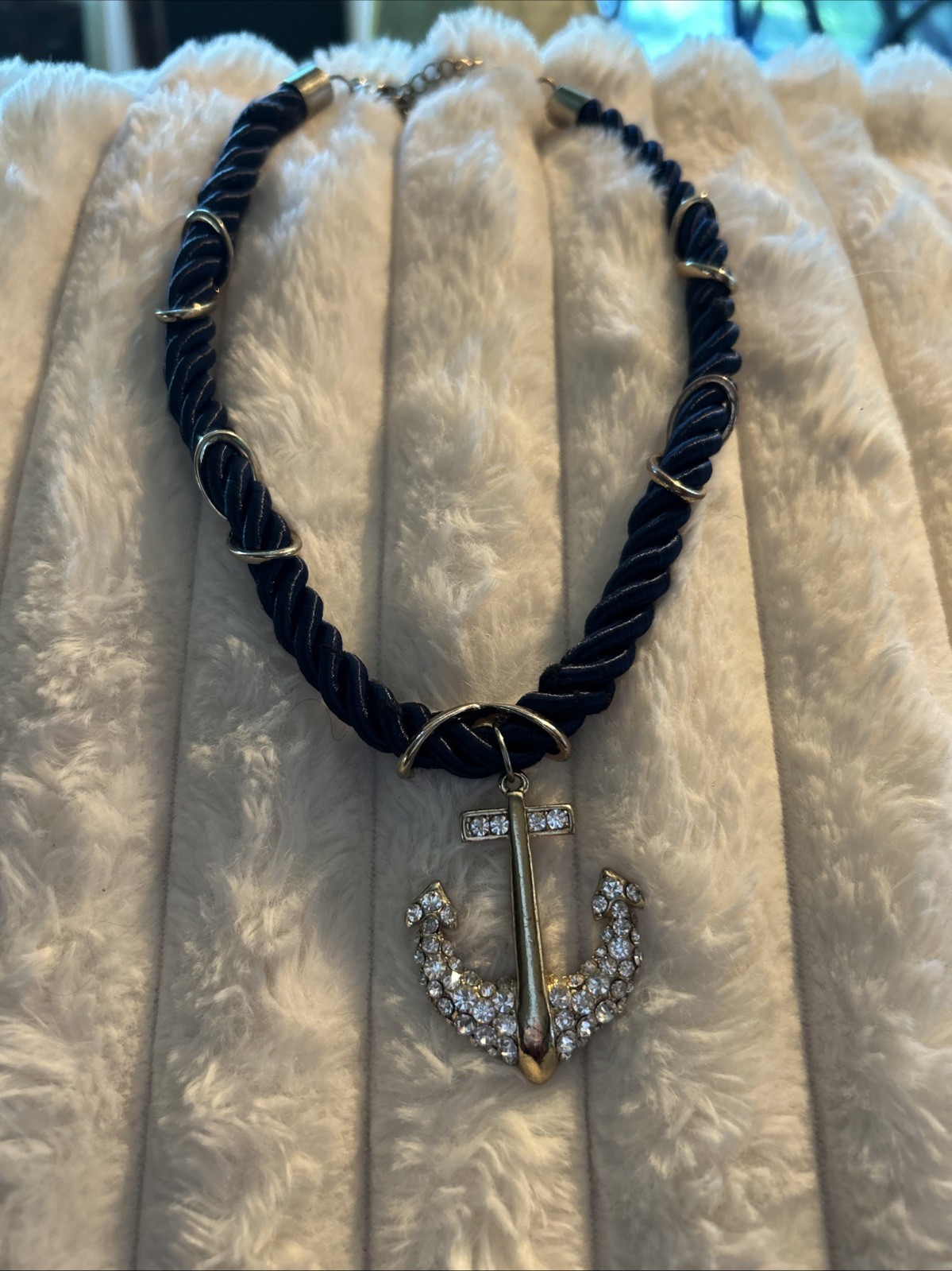 Summer Is Not Over With This Beautiful Anchor Necklace Lots Of Sparkle