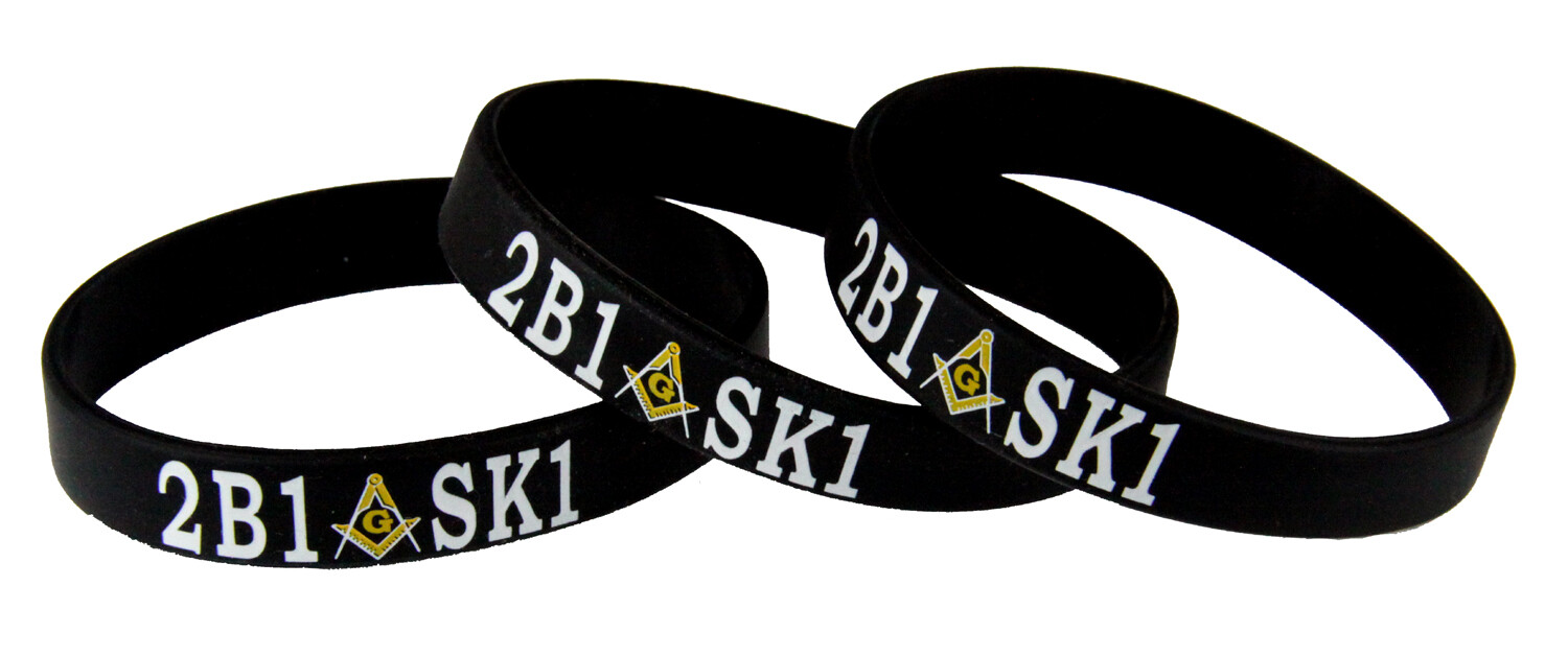 8170003 Set of 3 Pieces 2B1 ASK1 Rubber Band Silicone Bracelet Mason 2B1ASK1