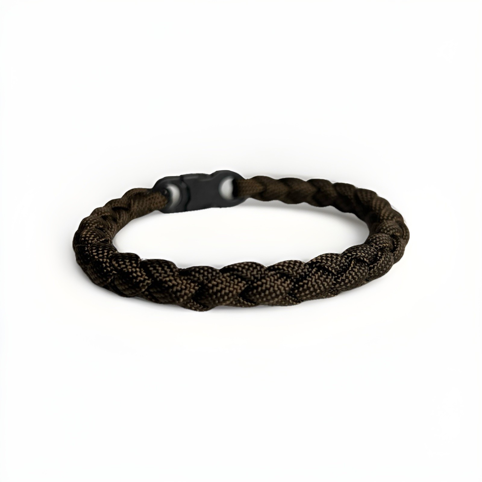 OD Green Minimalist Braided Paracord Bracelet Handmade Everyday Wear 8mm