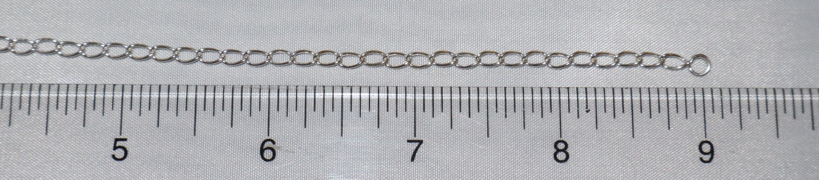 Sterling Silver 9 inch Basic Chain Anklet 2.3 grams India