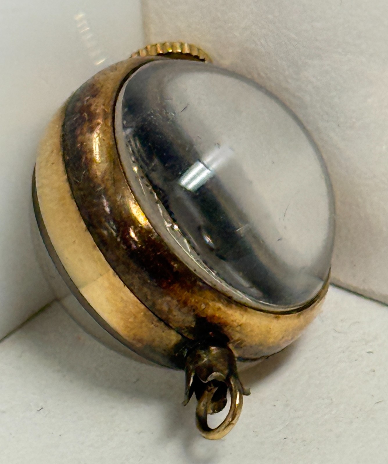 Vintage Lyceum Swiss 7 Jewel Mechanical Ball Orb Pendant Watch Exhibition Runs