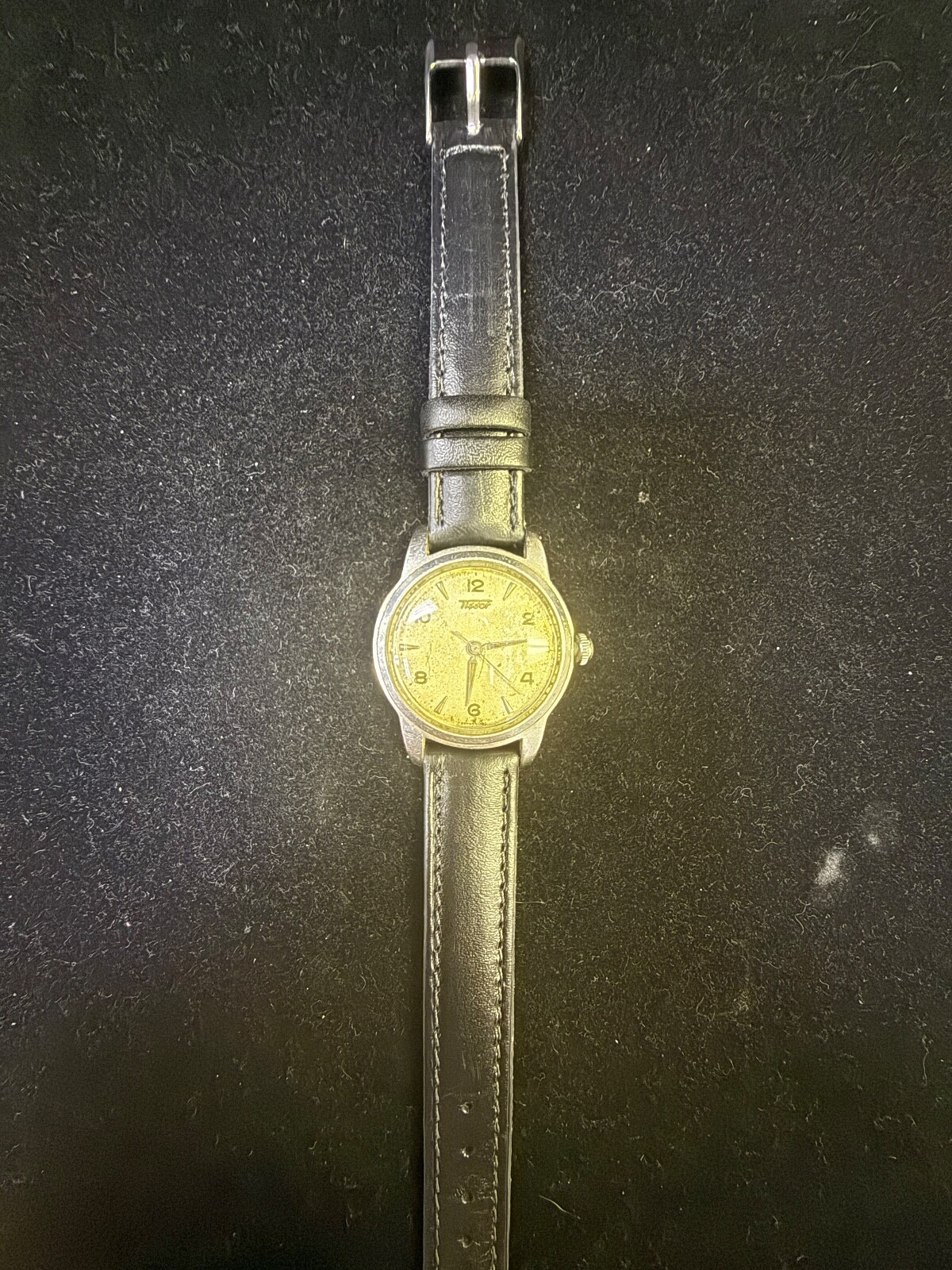 ⌚ Vintage Tissot Manual Wind Watch – Swiss Made | Patina Dial | 1950s Classic