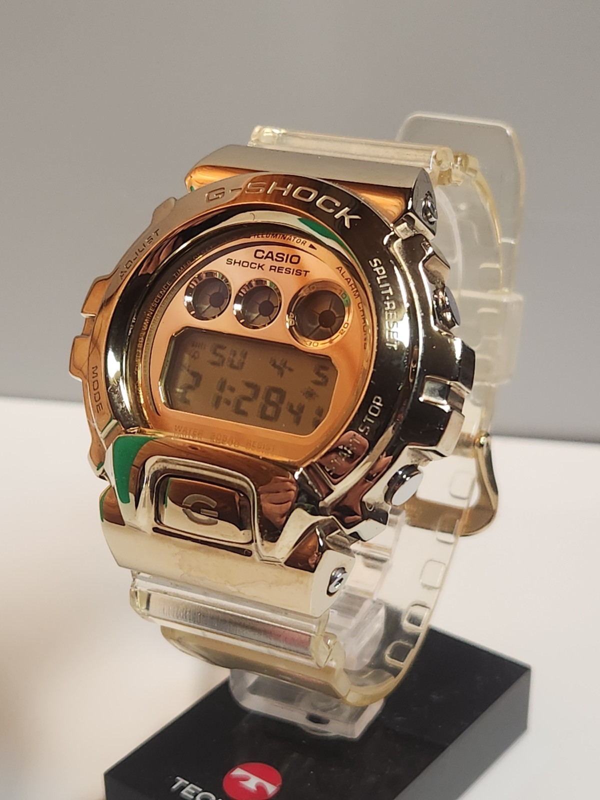 MINT CASIO G-SHOCK GM-6900SG-9JF Gold Metal bezel 50mm Chrono Digital Men’sWatch