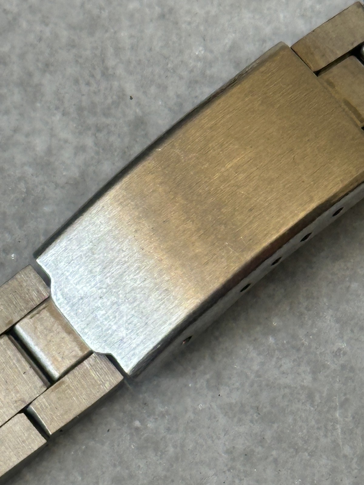 Bracelet de montre vintage en acier inoxydable