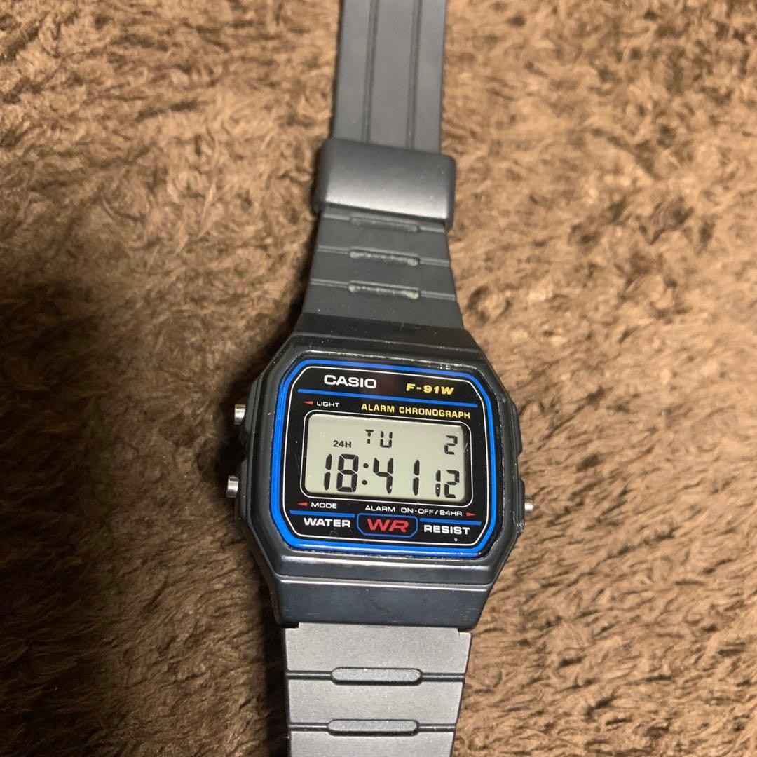 Casio F-91W Digital Watch (Used, Working Condition)