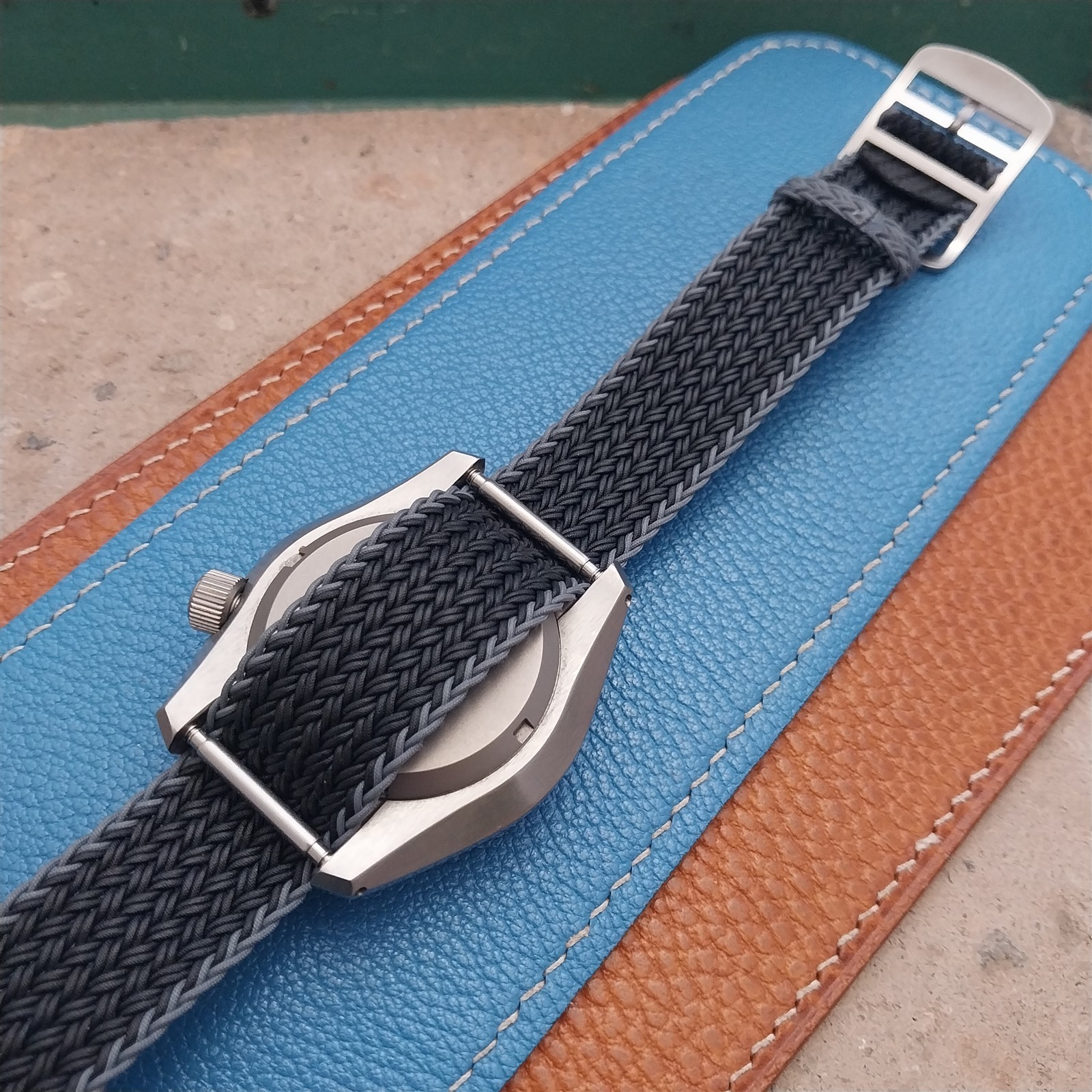 20mm Eulit Atlantic Braided Perlon Single Pass Field Watch Strap