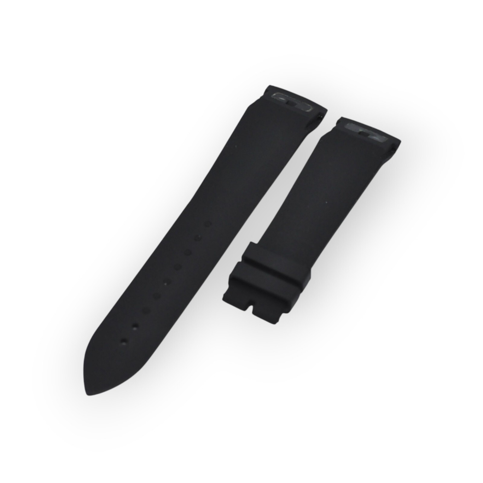 22mm Black Rubber Strap For Franck Muller Cassablanca