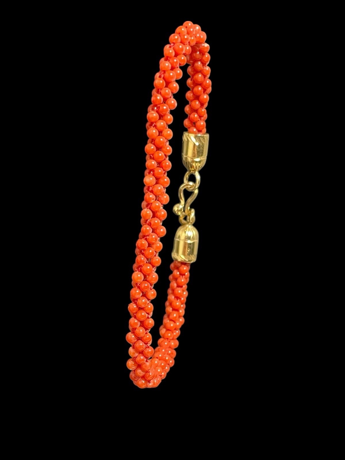 Hand Woven Coral Bracelet