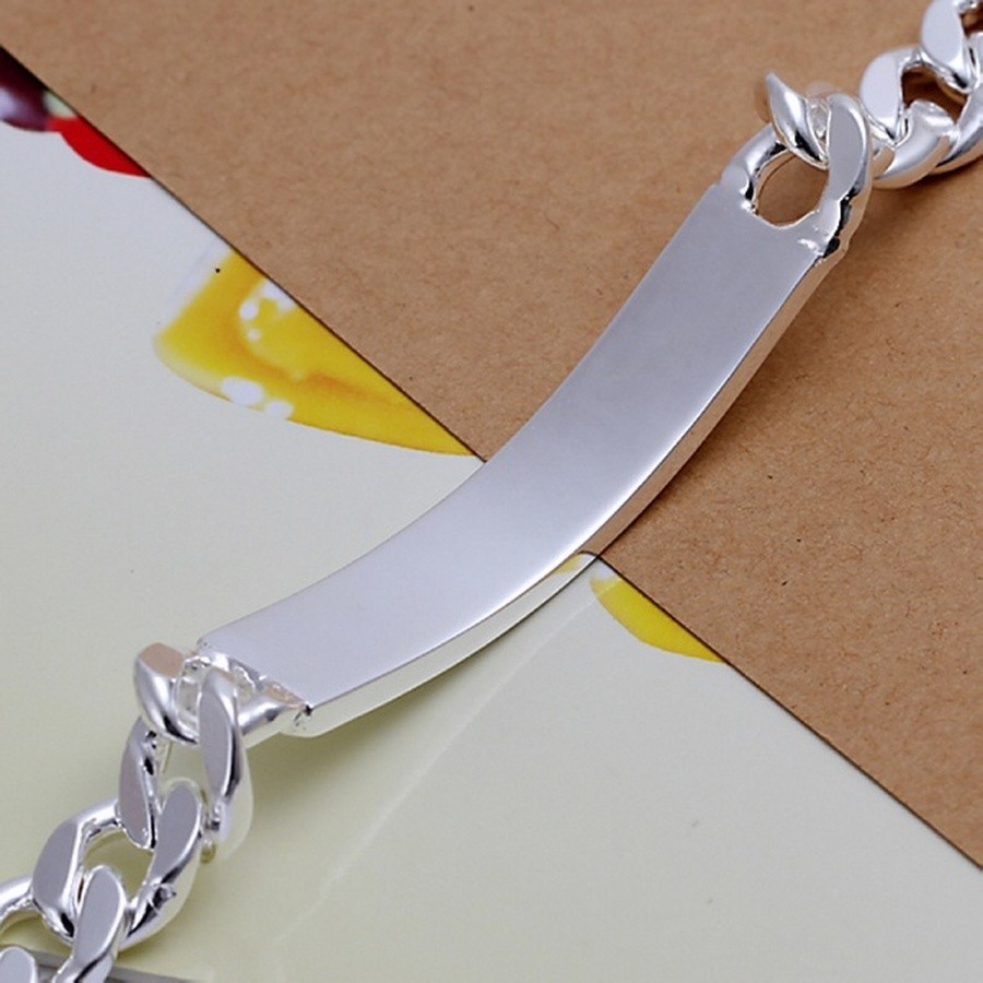 Pulsera De Plata 925 De Hombre Mujer Pulsera Brazalete Joyería Fina