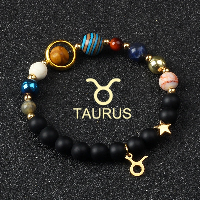 Women Stone Beaded Bracelet Round Layered Mixed Tone Adjustable Strand Jewelry