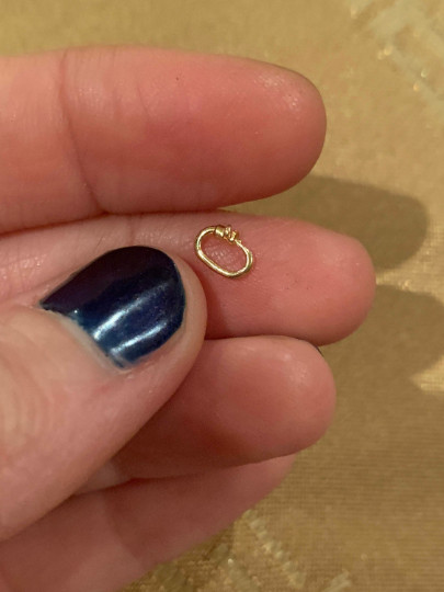 925 Sterling Silver Link Lock Jump Ring Charm Pendant Secure Holder Connector