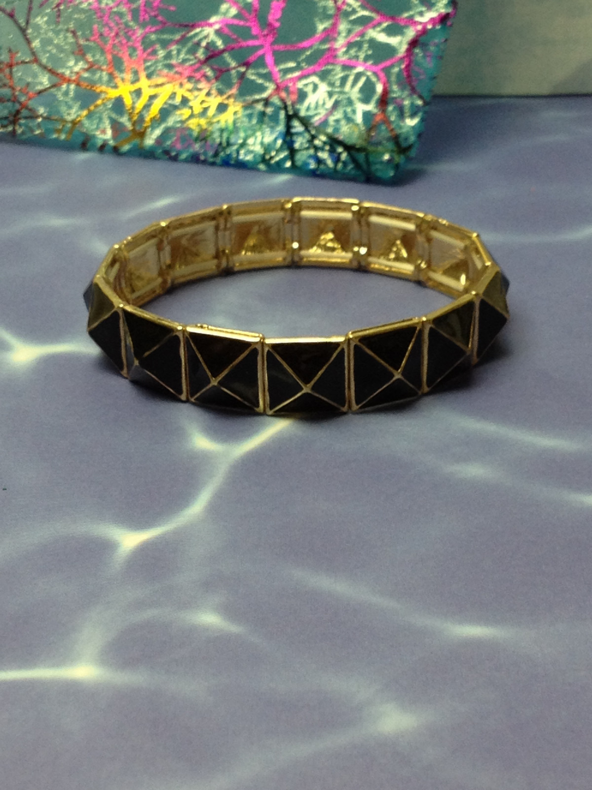 PRETTY GIRL LADY BRACELETS Blue Black Green Orange Purple Red Turquoise Yellow