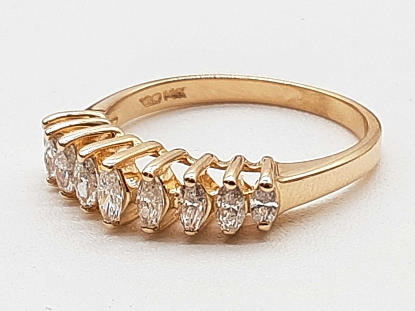 0.27 Cttw Natural Diamonds 14k Yellow Gold 2.7g Ring Size 6.5 Do0326lrxde