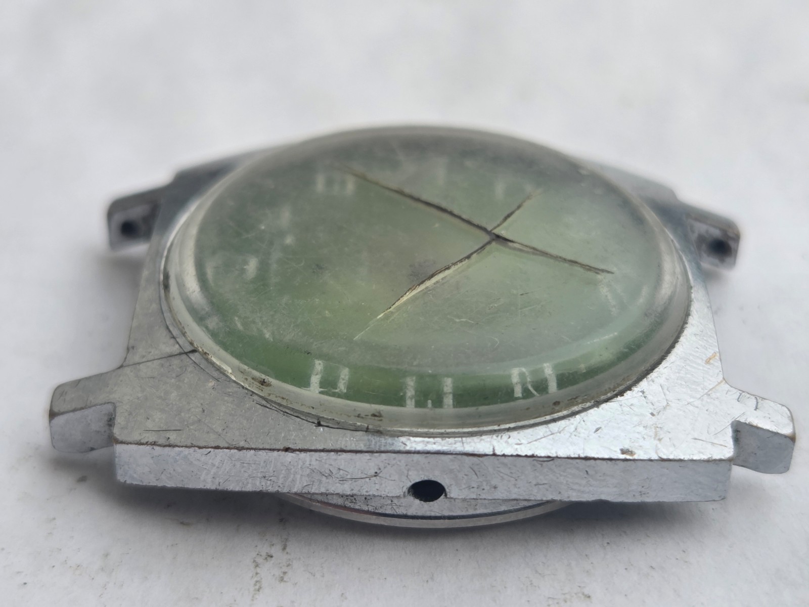 Russian Wristwatch Watch Pobeda , Victory . Not working for parts .