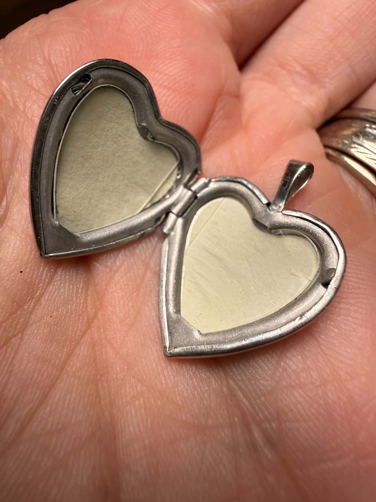 Vintage Sterling Silver 925 Heart Photo Locket
