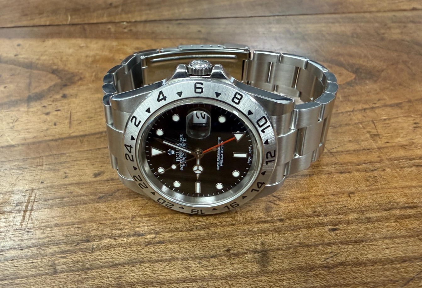 Rolex Explorer II Black Dial D Ser.# (2005) 40mm Oyster Bracelet