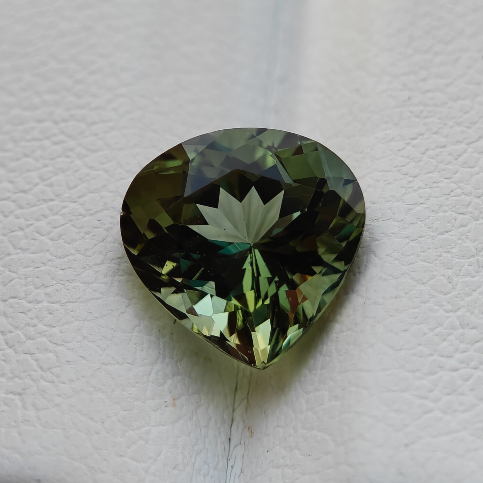 Natural Green Tourmaline Heart Cut Loose Gemstone Jewelry Making| 8mm| 1.90ct