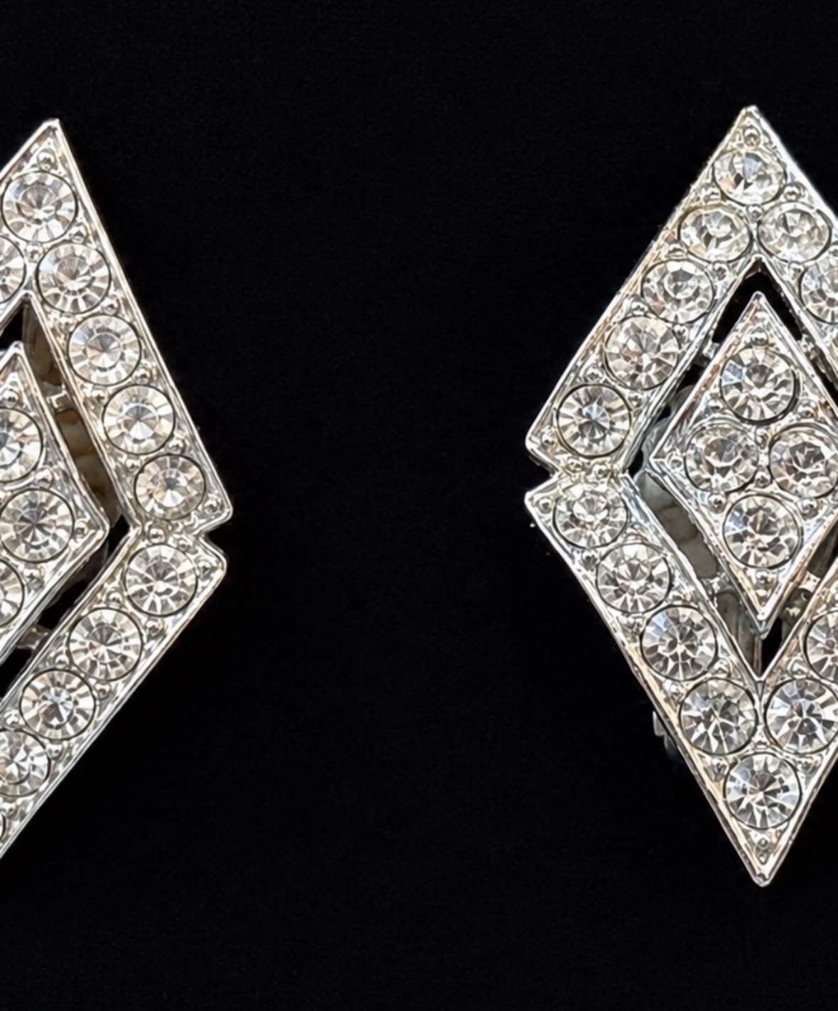 Vintage Sarah Coventry Rhinestone Bracelet & Clip-On Earrings Set