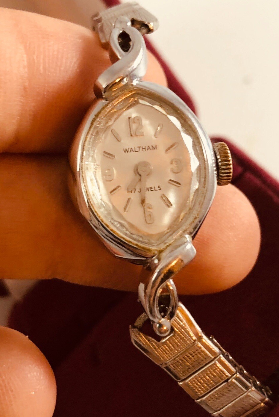 Waltham 17 Jewels Gold Tone MECHANICAL Watch WORKS