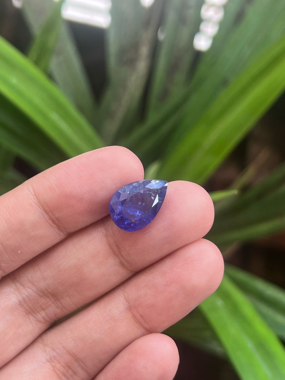 8.86 carat-NATURAL TANZANITE PURPLE BLUE PEAR CUT 15X10 MM LOOSE GEMSTONES