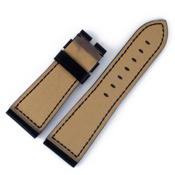 Panerai black calf skin strap 27×22