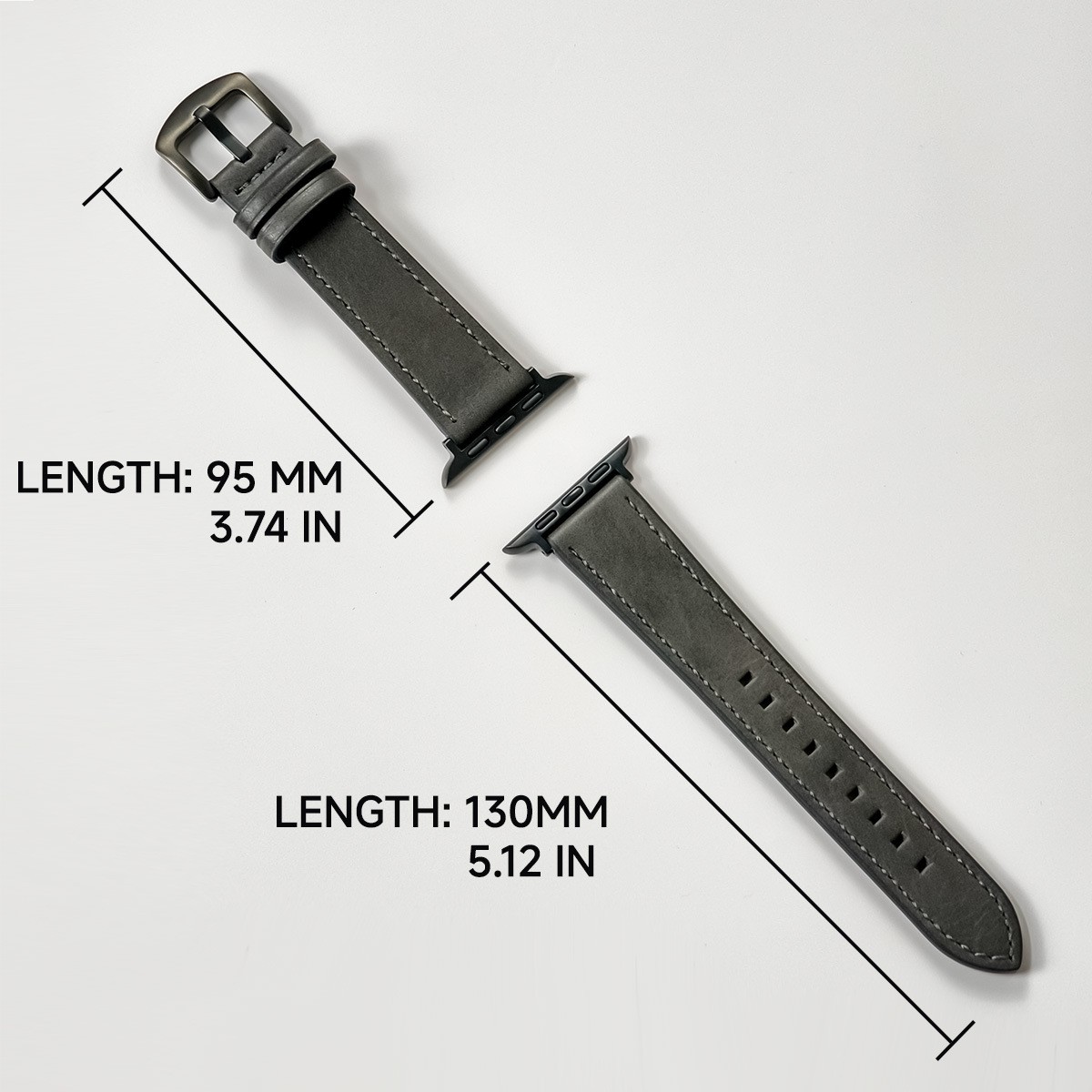 For Apple Iwatch 10/9/8/7/6 Ultra Leather Watch Strap 38 40 41 42 44 45 46 49mm