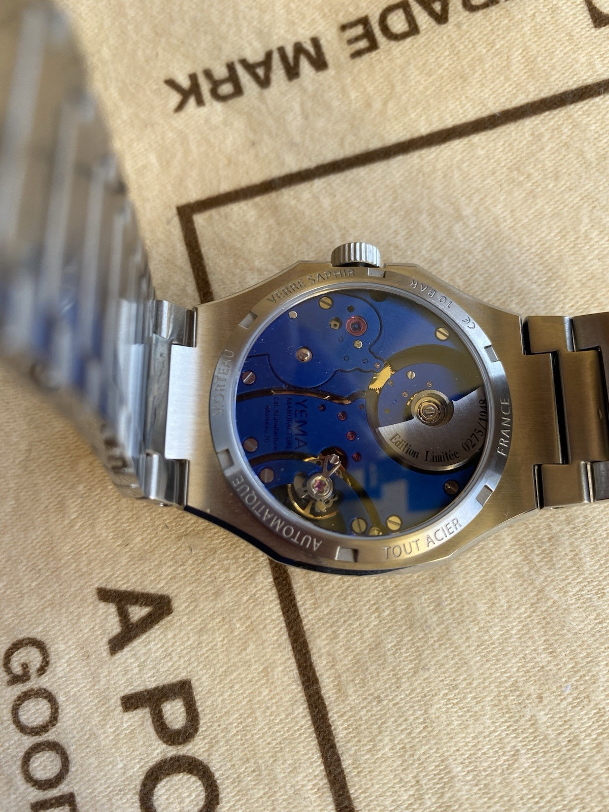 YEMA Wristmaster Micro-Rotor | Limited Edition | Ultra-Thin Integrated Bracelet