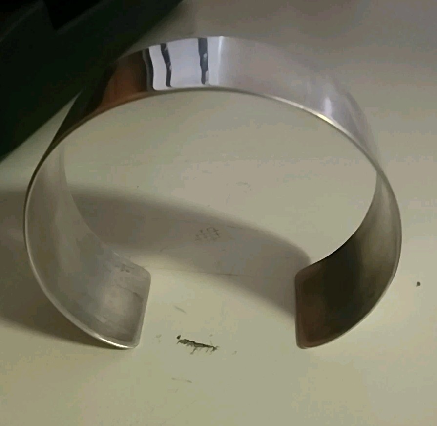 Sterling Silver ORB Cuff Bracelet Adjustable