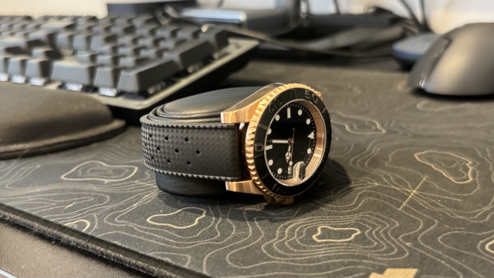 Custom 40mm Rose Gold Yacht Master StyleMod Watch NO LOGO w/ NH35