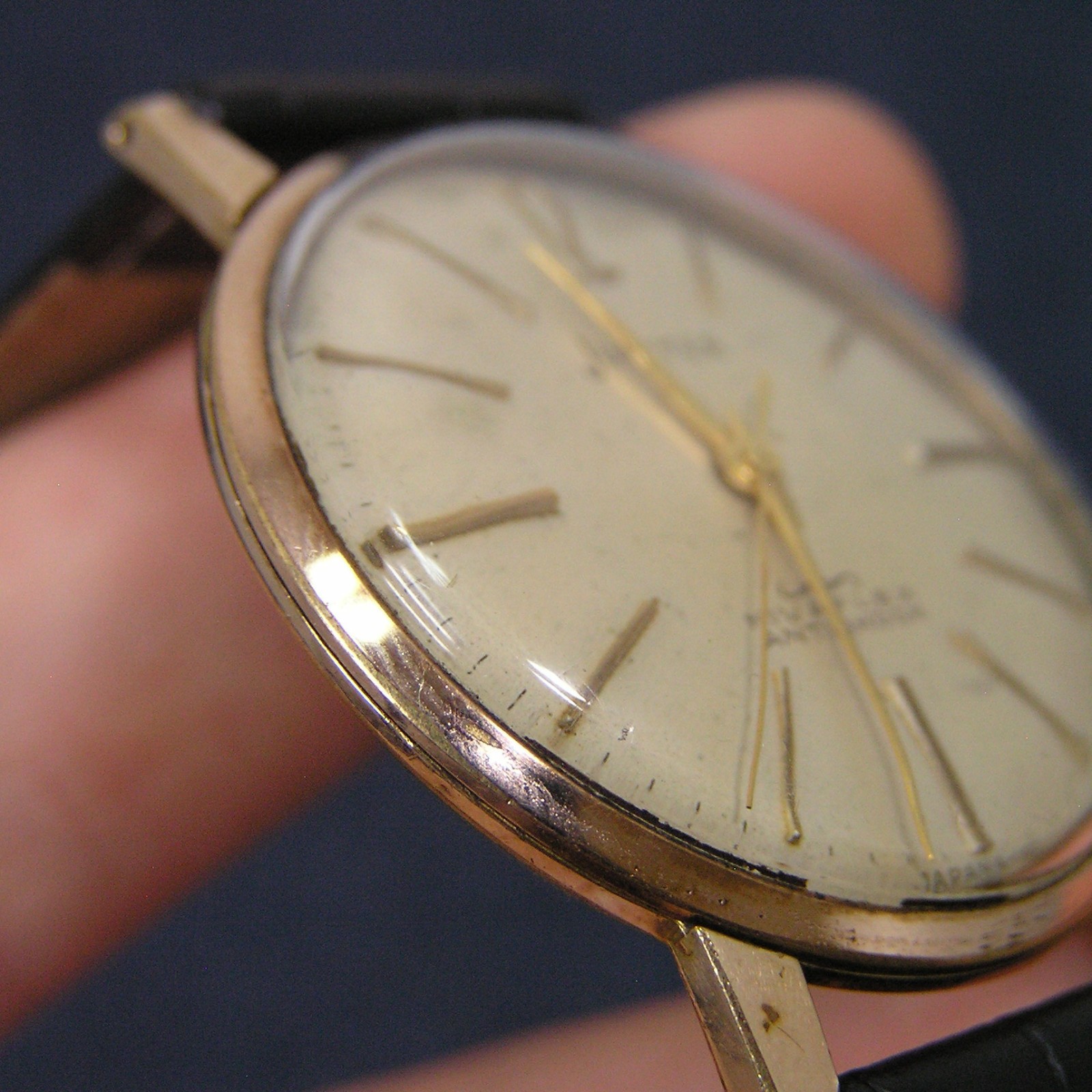 ORIENT JUPITER Nivaflex 1950s 19 Jewels Mechanical Watch 22435 Japan Imported