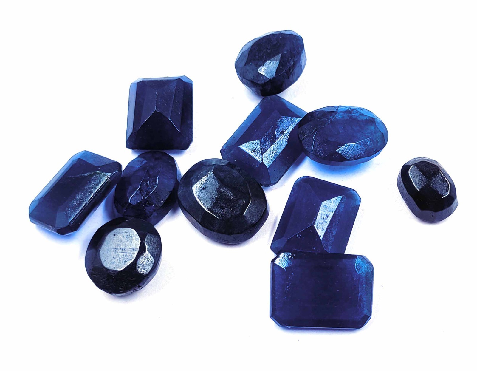 Natural Blue Sapphire 100 Ct IGL Certified MIX Shape LOT Faceted Loose Stone AAM