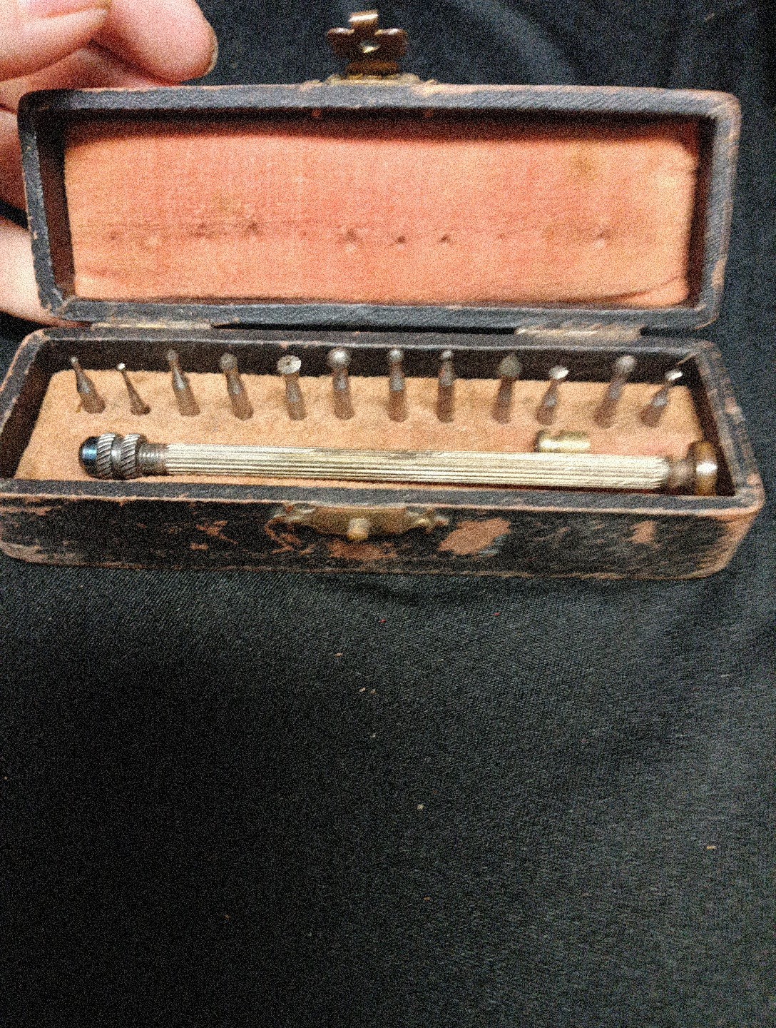 R.Flume Vintage Mill/Counter Sink With Hand Vice Set In Box