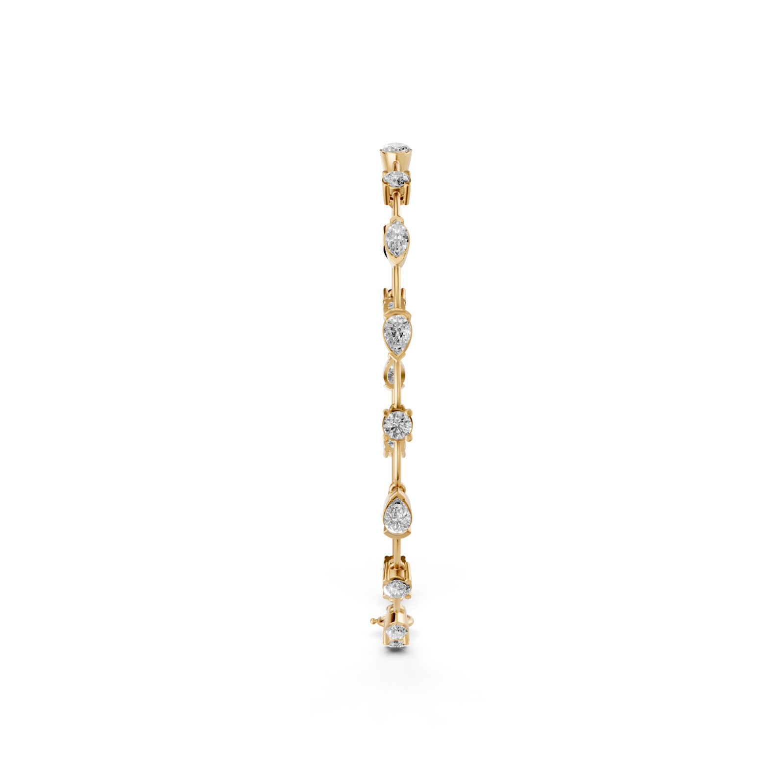 2.86 CT Marquise Lab Grown Diamond Station Chain Bracelet