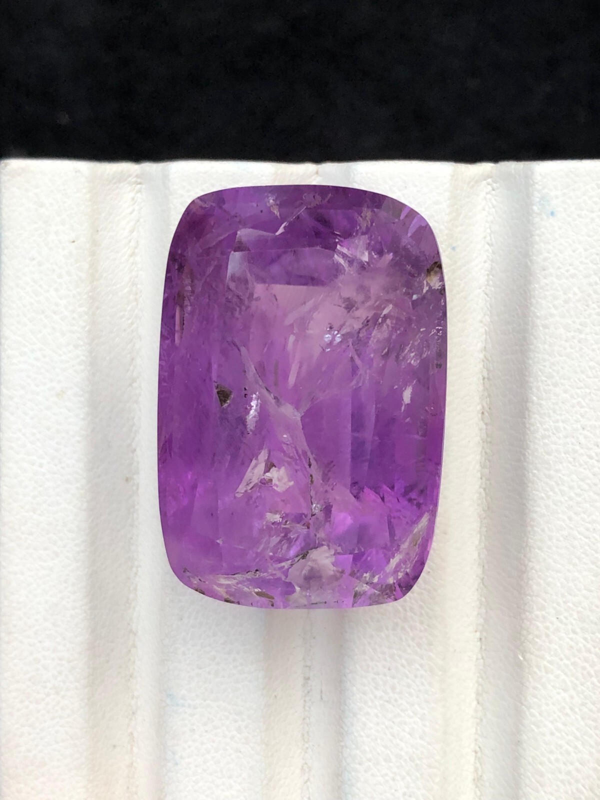99.20 Ct Natural cut amethyst Emerald shape loose gemstone from Afghanistan.