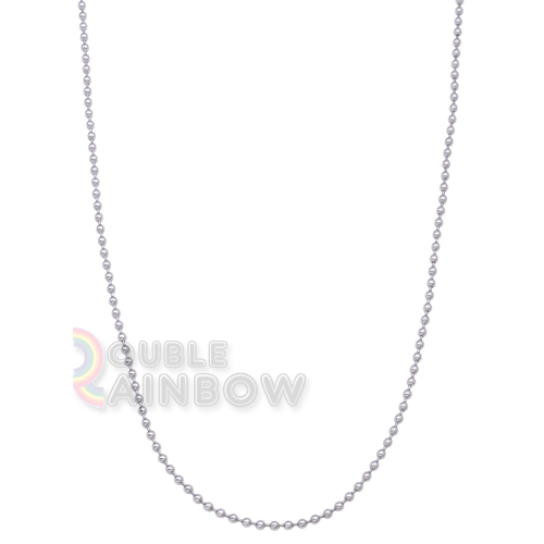 C21 20-30″Stainless Steel Silver Ball chain Necklace link MILITARY id dog tag